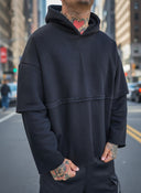 Felpa Taglio Vivo Black