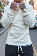 Felpa Regular Fit Cream