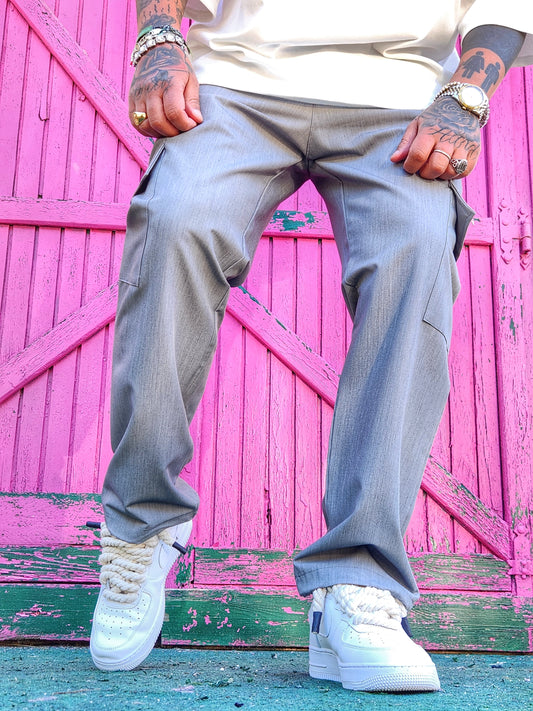 Pantalone Cargo Elegant Grey