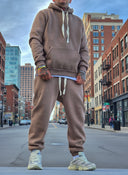 Completo Tuta Felpato Fango