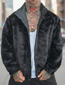 Pelliccia Kane Double Face Total Black