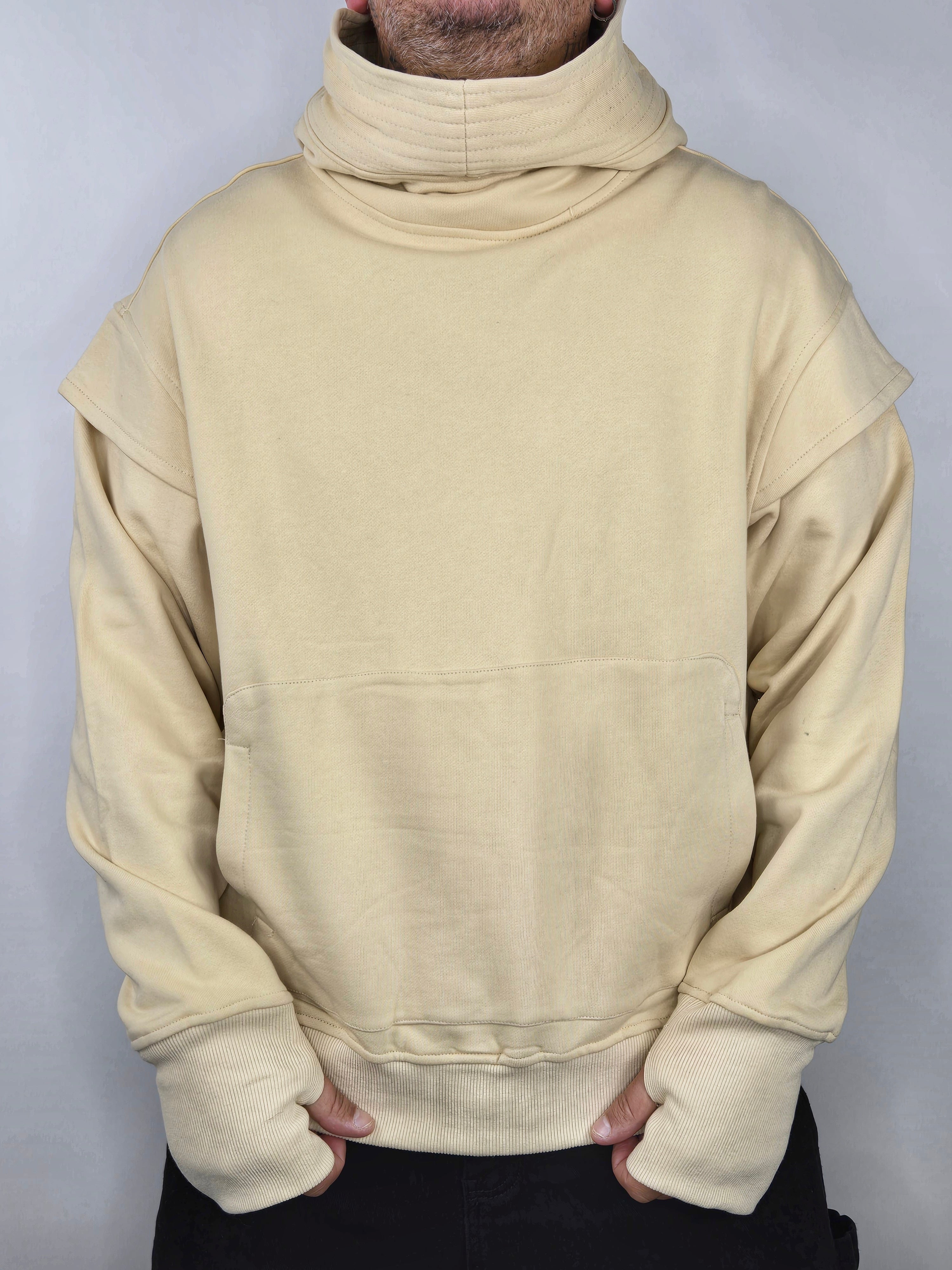 Felpa Theo Collo Alto Beige