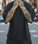 T-Shirt 3/4 Over Black