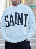 T-Shirt Long Sleeve Saint White