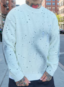 Maglione Strappato Paint White