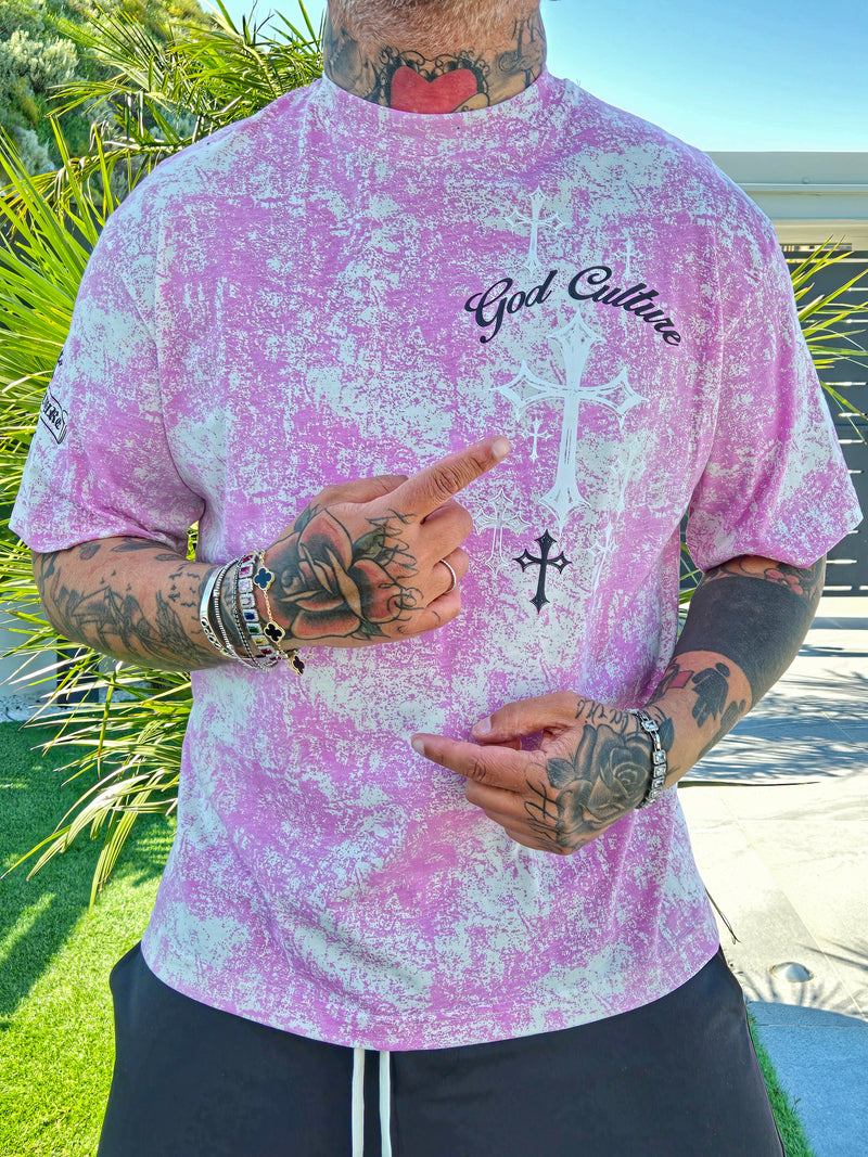 T-shirt Surprise Color God Culture Pink