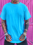 T-Shirt Arrotondata Turchese