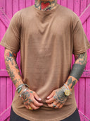 T-Shirt Arrotondata Camel