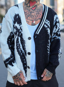 Cardigan Bicolor Black\White