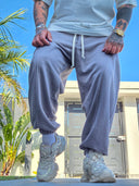 Pantalone Tuta Baloon Garzato Piombo