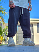 Pantalone Tuta Baloon Garzato Black