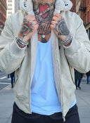 Giacca Pelliccia Double Face Beige