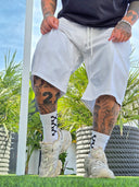 Bermuda Jeans Leao White