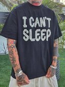T-Shirt Can't Sleep Black