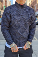 Maglione Mezzo Collo Vinicius Black