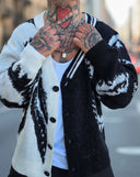 Cardigan Bicolor Black\White