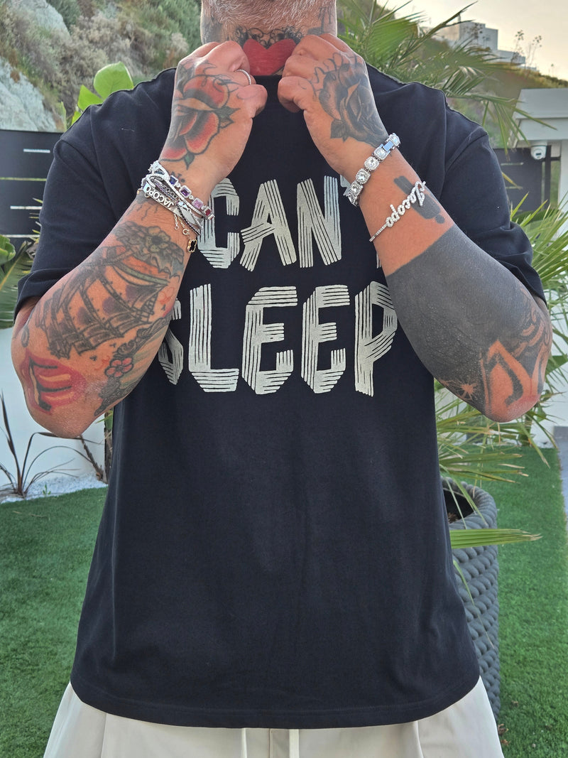 T-Shirt Can't Sleep Black