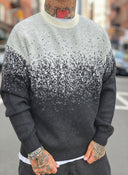 Maglione Bicolor White/Black