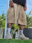 Bermuda Jeans Leao Beige