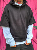 Felpa Maniche Raglan Black