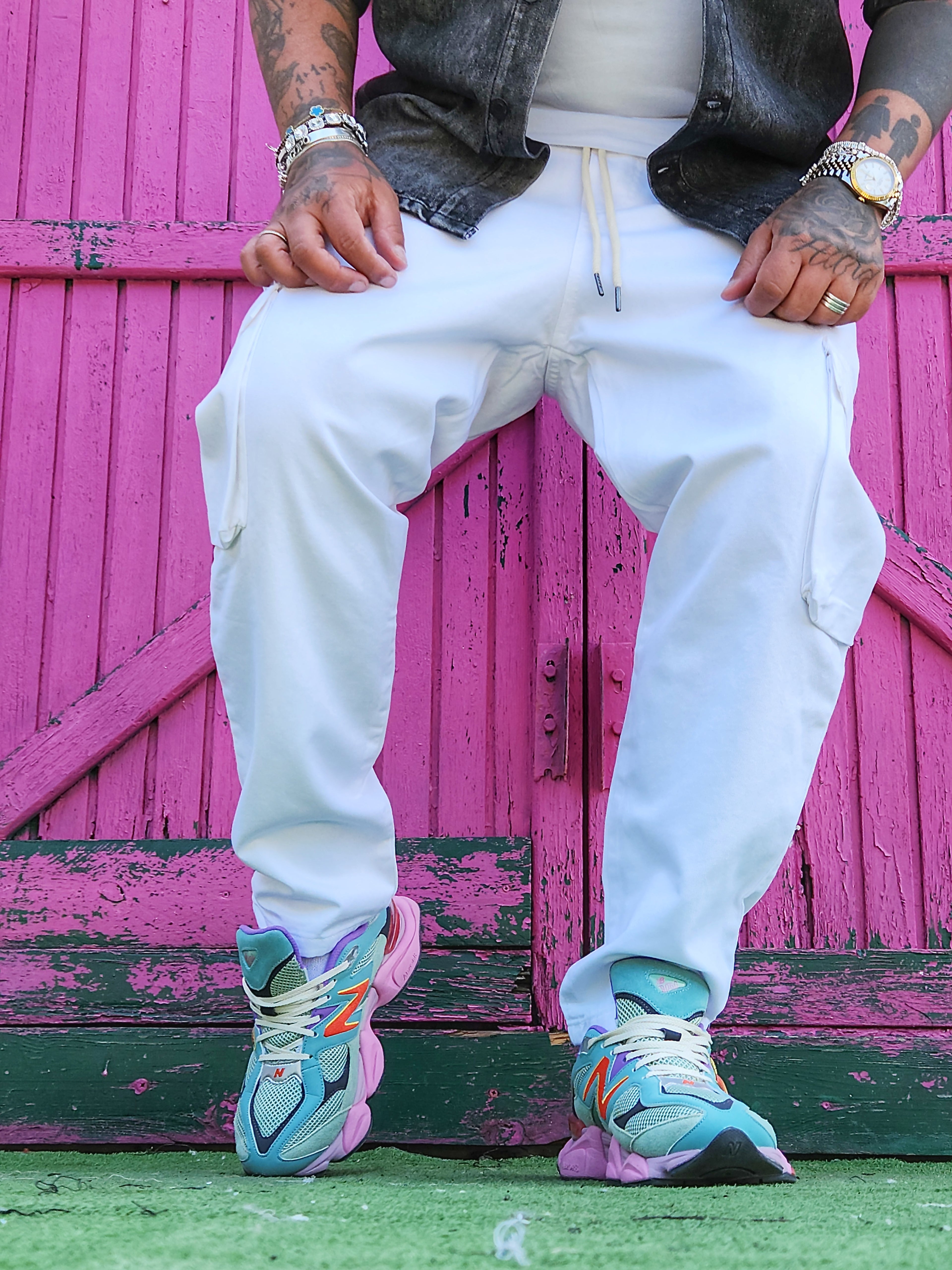 Jeans Cargo Nandez White