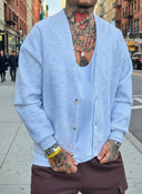 Cardigan Felpato Seattle Grey