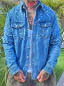 Camicia Jeans Paint