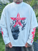 T-Shirt Raglan Star White