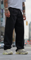 Pantalone Lana Palazzo Elegant Black