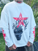 T-Shirt Raglan Star White