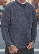 Maglione Fumè Sfrangiato Black