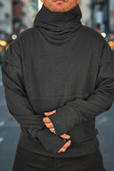 Felpa Theo Collo Alto Black