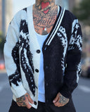 Cardigan Bicolor Black\White