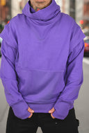 Felpa Theo Collo Alto Purple