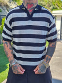 Polo Filo Bicolor Black/White