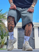 Bermuda Tuta Buttons Piombo