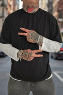 T-Shirt Raglan Reflex Black