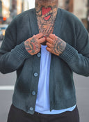 Cardigan Rashford Fumè Forest Green