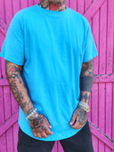 T-Shirt Arrotondata Turchese
