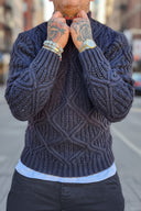 Maglione Mezzo Collo Vinicius Black