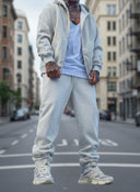 Completo Tuta Zip Grey