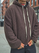 Felpa Teddy Double Face Kinder/Black