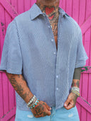 Camicia Mille Righe Black