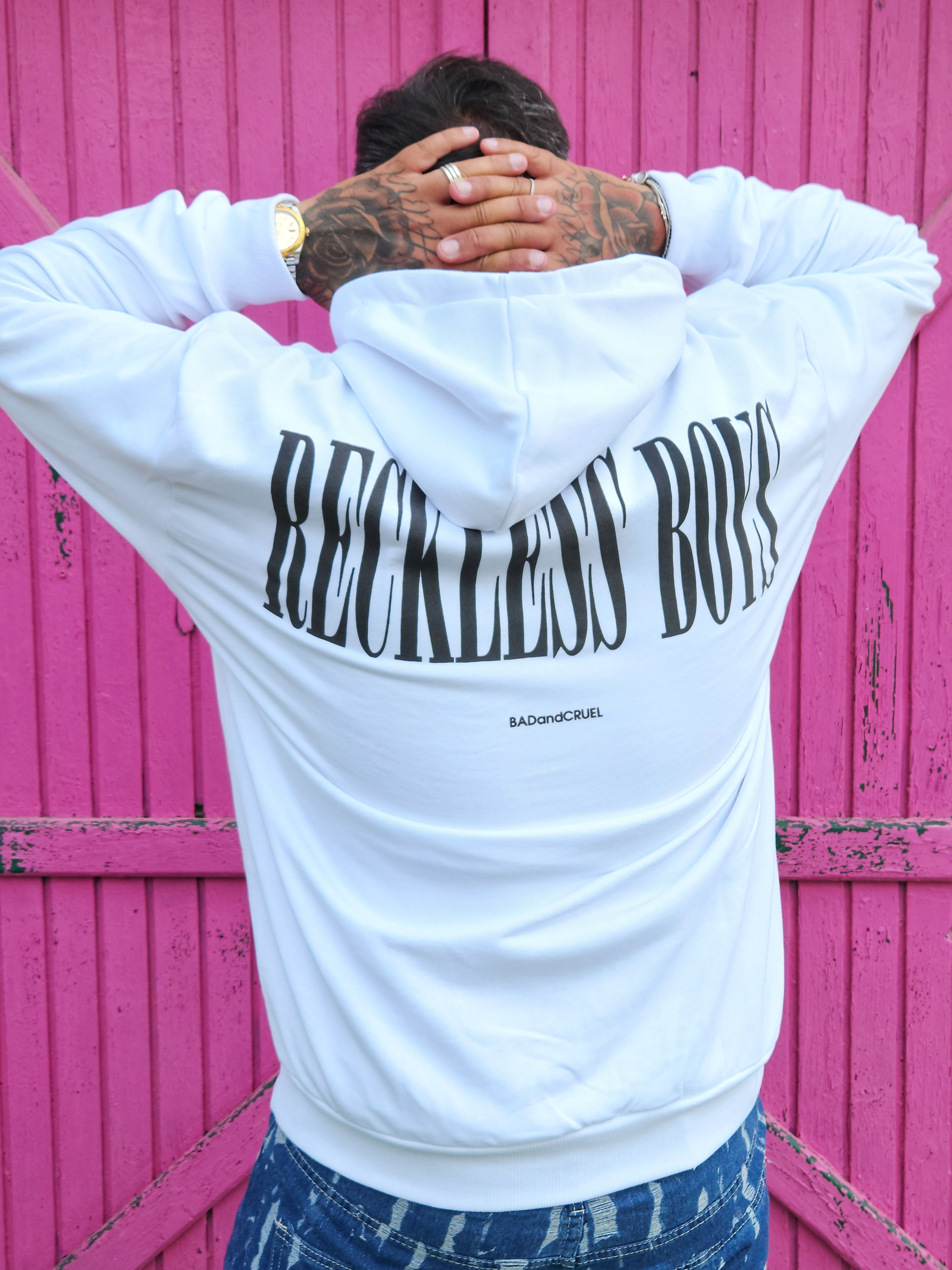 Felpa Beckless Boys White