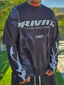 T-Shirt Raglan Private Deluxe Black