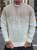 Maglione Bicolor Beige/Cream