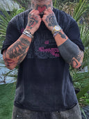 T-Shirt Text Black Fumè
