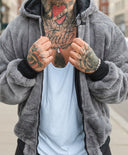 Pelliccia Respect Double Face Piombo