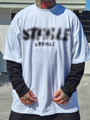 T-Shirt Raglan Fumè White