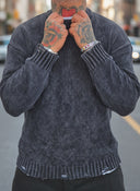 Maglione Fumè Sfrangiato Black